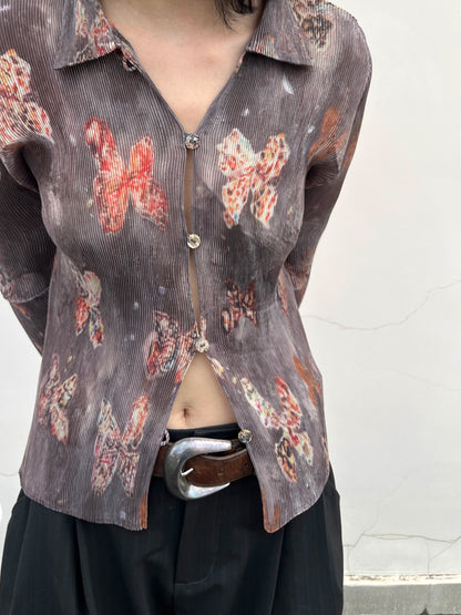 Butterfly Pleated Shirt