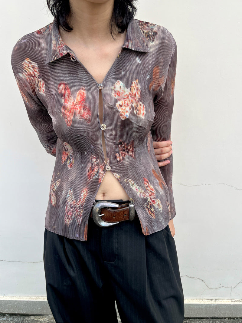 Butterfly Pleated Shirt