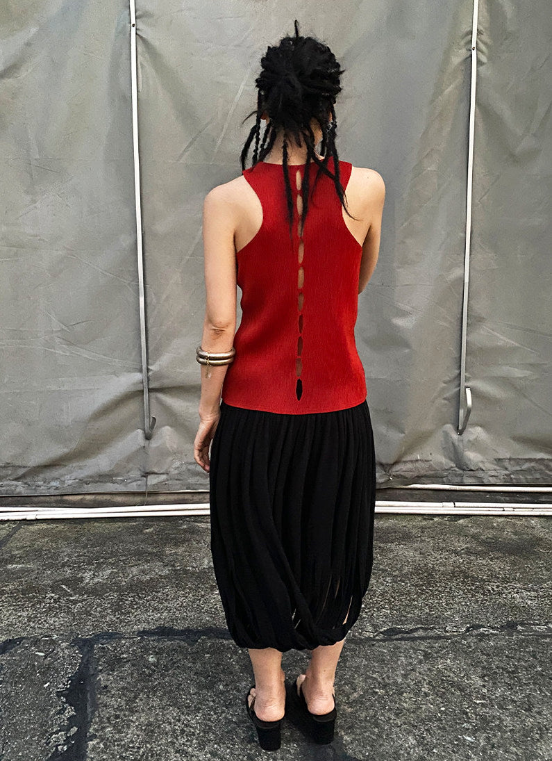 Dragon Pleated Tank Top