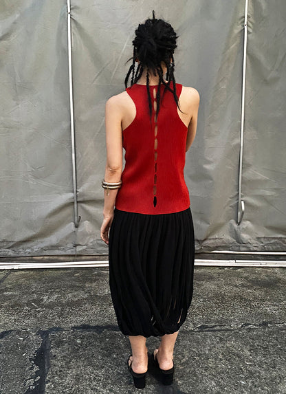 Dragon Pleated Tank Top