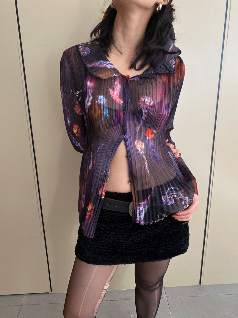 Jellyfish Pleated Shirt
