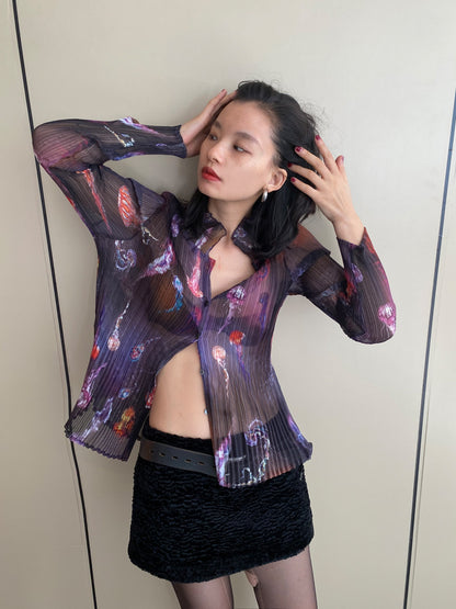 Jellyfish Pleated Shirt