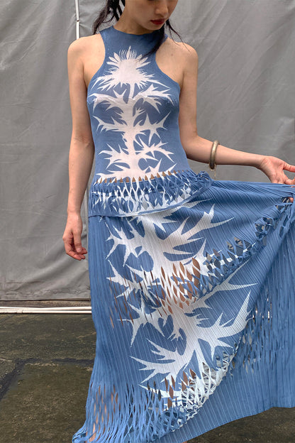 Plasma Spike Pleated Tank Top