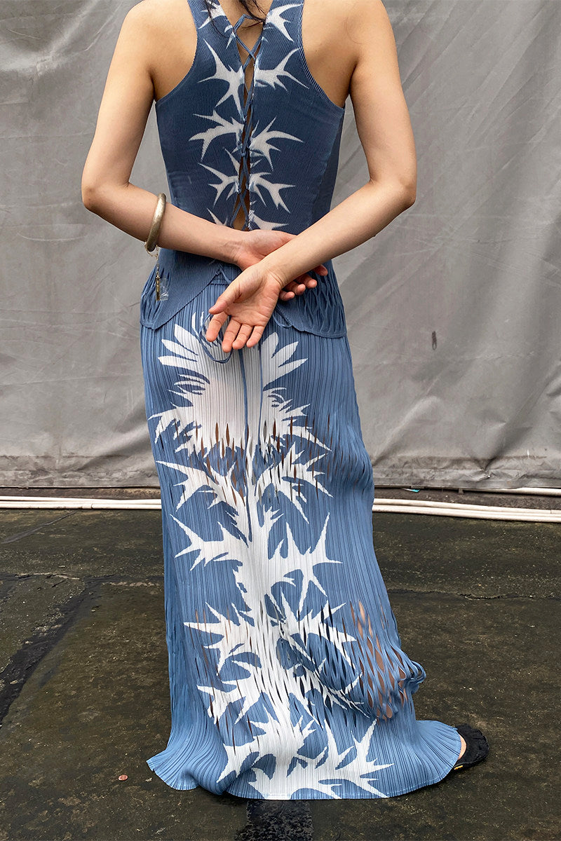 Plasma Spike Pleated Tank Top