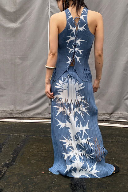 Plasma Spike Pleated Tank Top