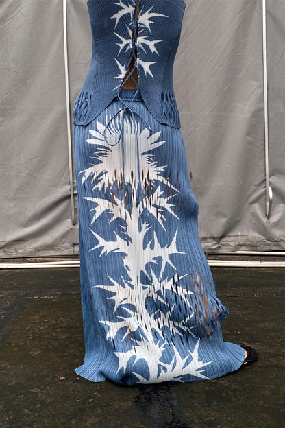 Plasma Spike Pleated Tank Top