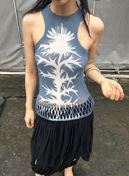 Plasma Spike Pleated Tank Top