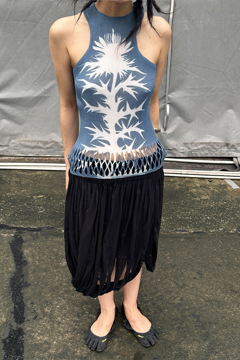 Plasma Spike Pleated Tank Top