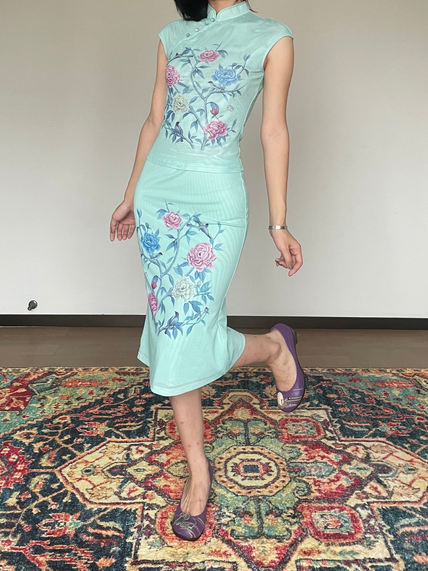 Peony Cheongsam Shirt