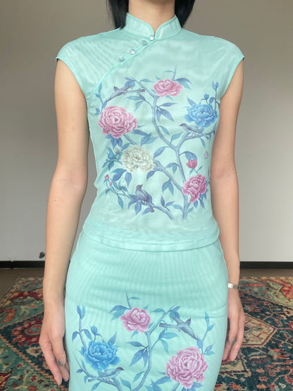 Peony Cheongsam Shirt