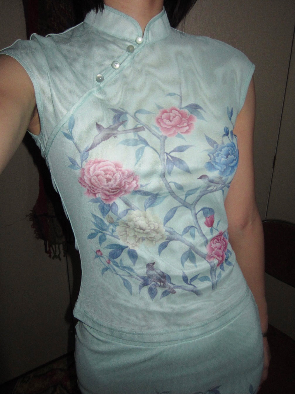 Peony Cheongsam Shirt