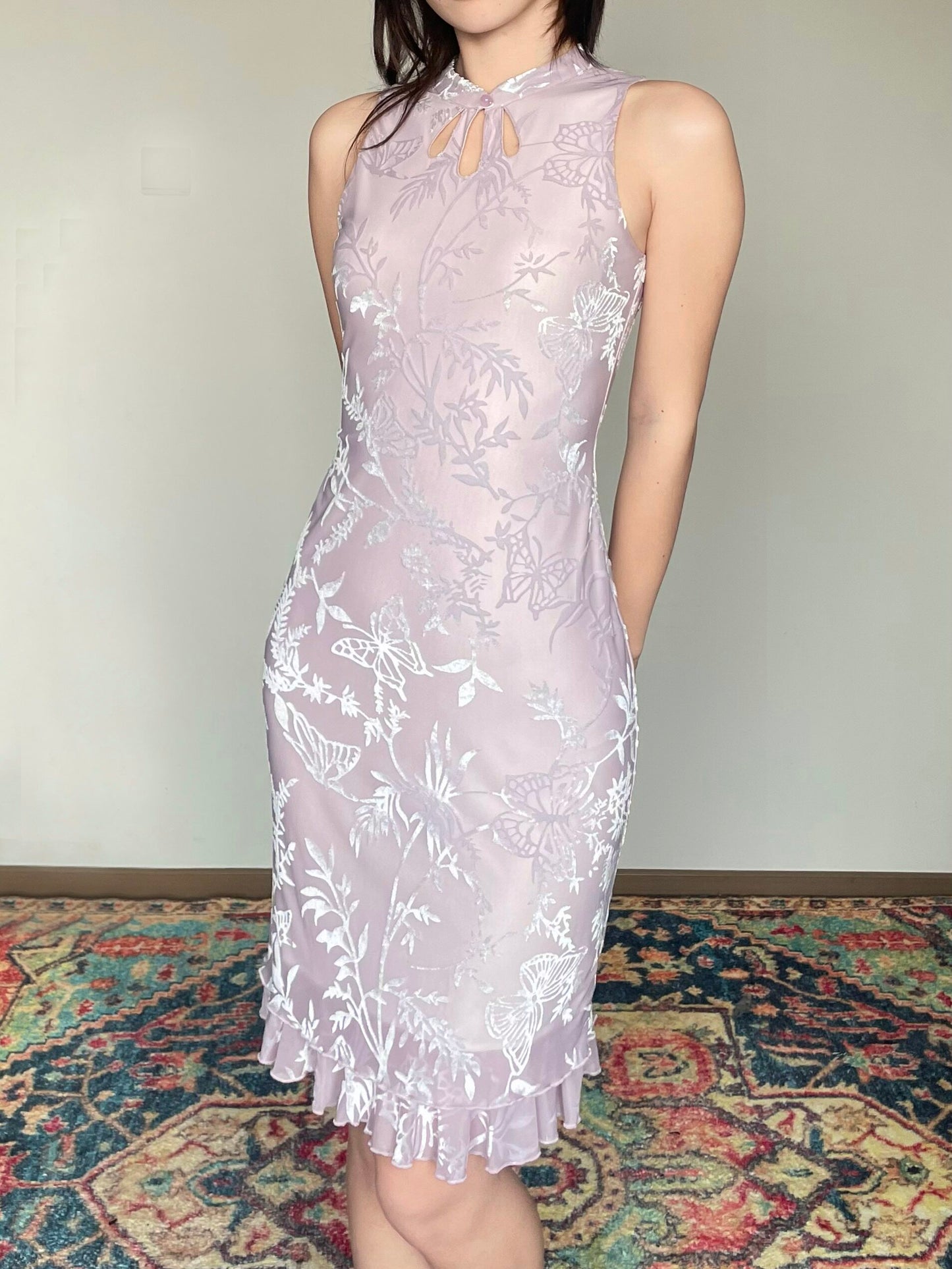 Foggy Butterfly Cheongsam Dress