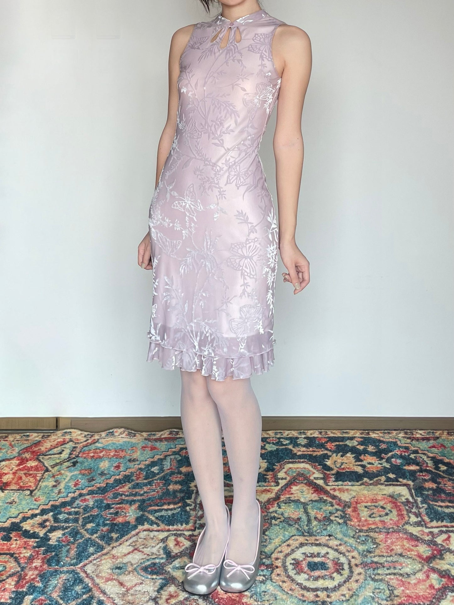 Foggy Butterfly Cheongsam Dress
