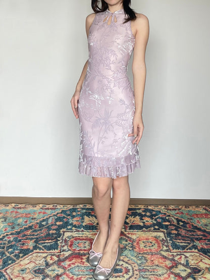 Foggy Butterfly Cheongsam Dress