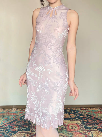 Foggy Butterfly Cheongsam Dress