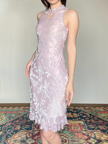 Foggy Butterfly Cheongsam Dress
