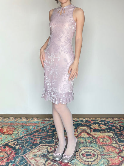 Foggy Butterfly Cheongsam Dress