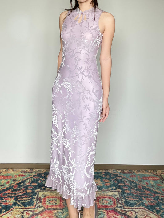Foggy Butterfly Cheongsam Dress