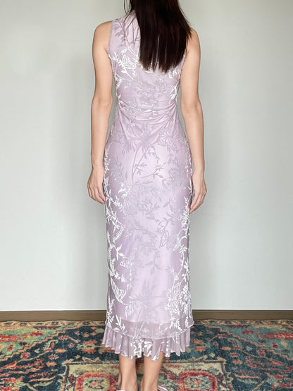 Foggy Butterfly Cheongsam Dress