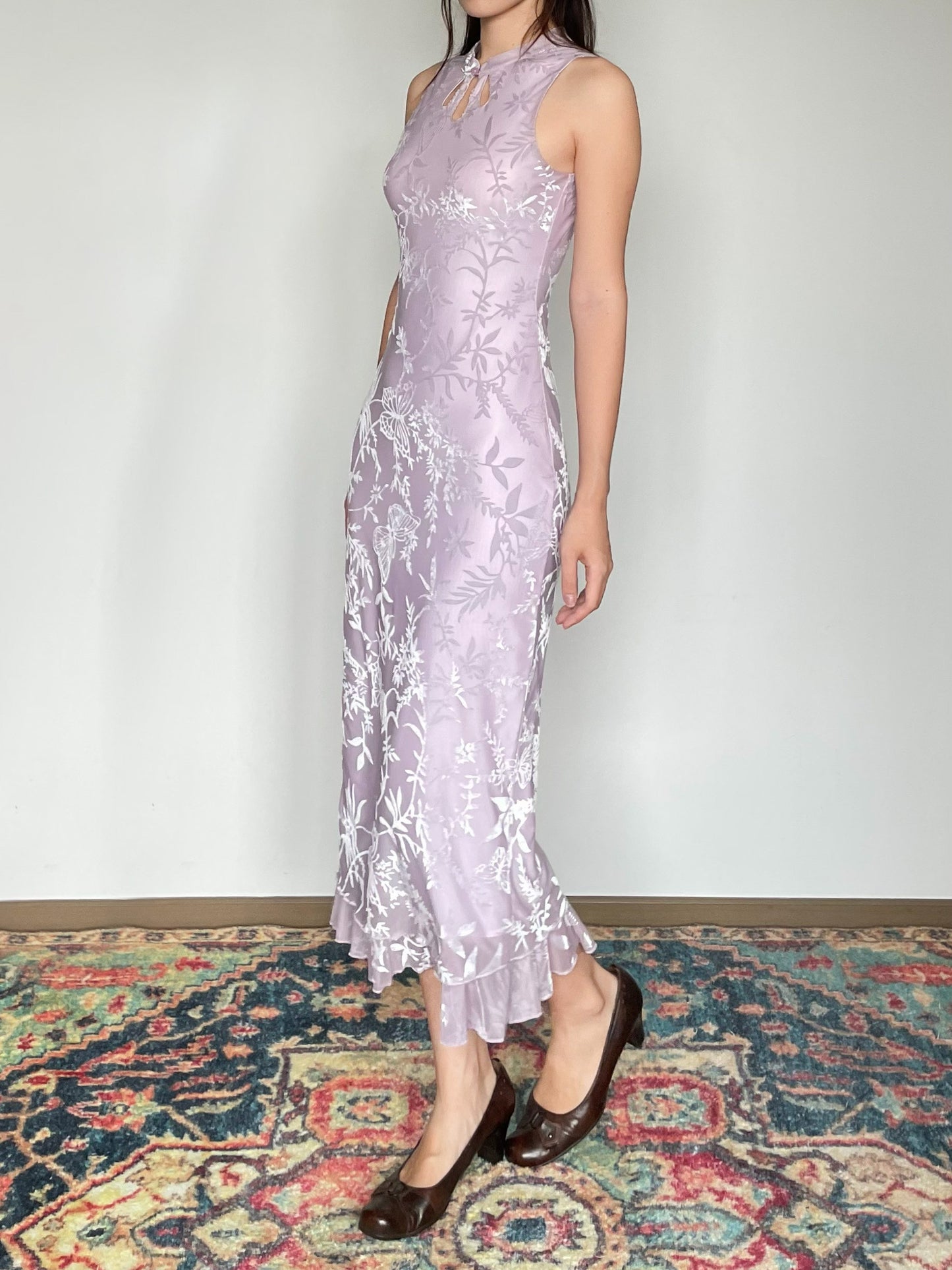 Foggy Butterfly Cheongsam Dress