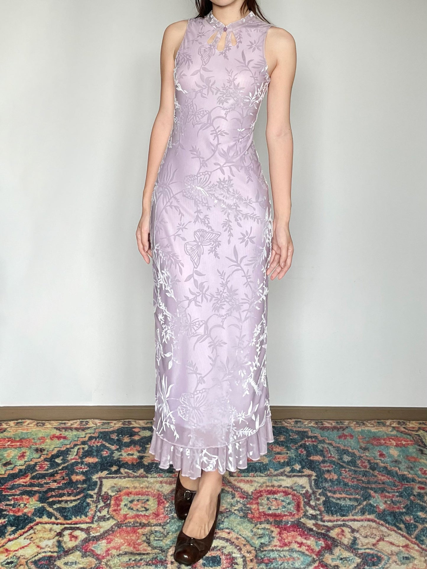 Foggy Butterfly Cheongsam Dress
