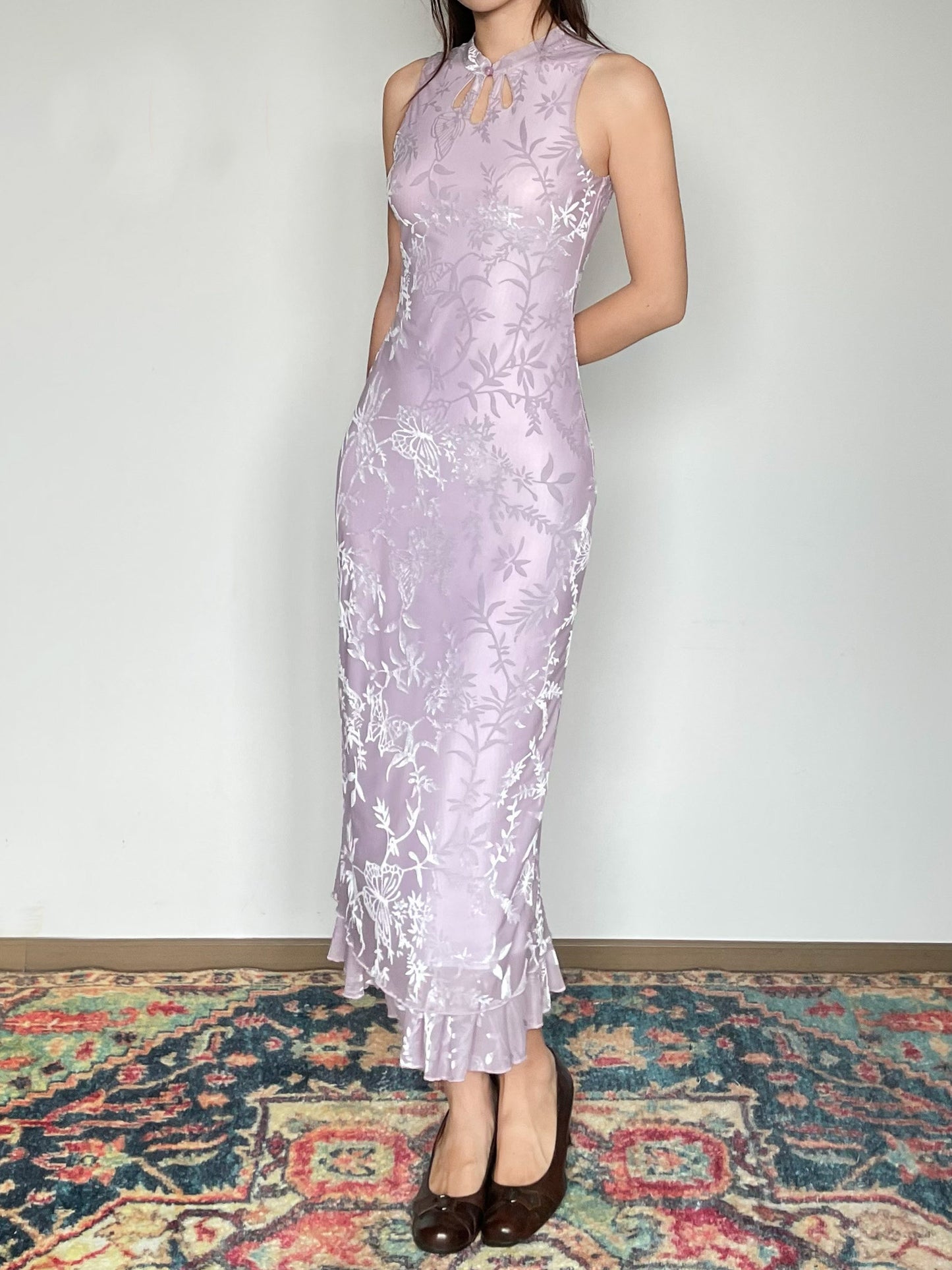 Foggy Butterfly Cheongsam Dress