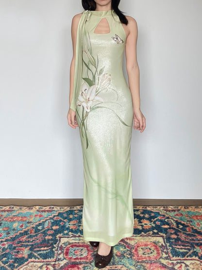 Lily Butterfly Cheongsam Dress