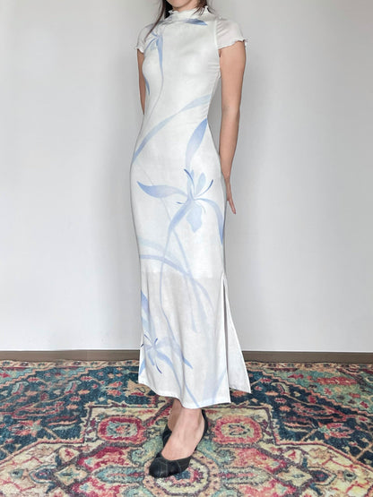 Orchid Water Cheongsam Dress