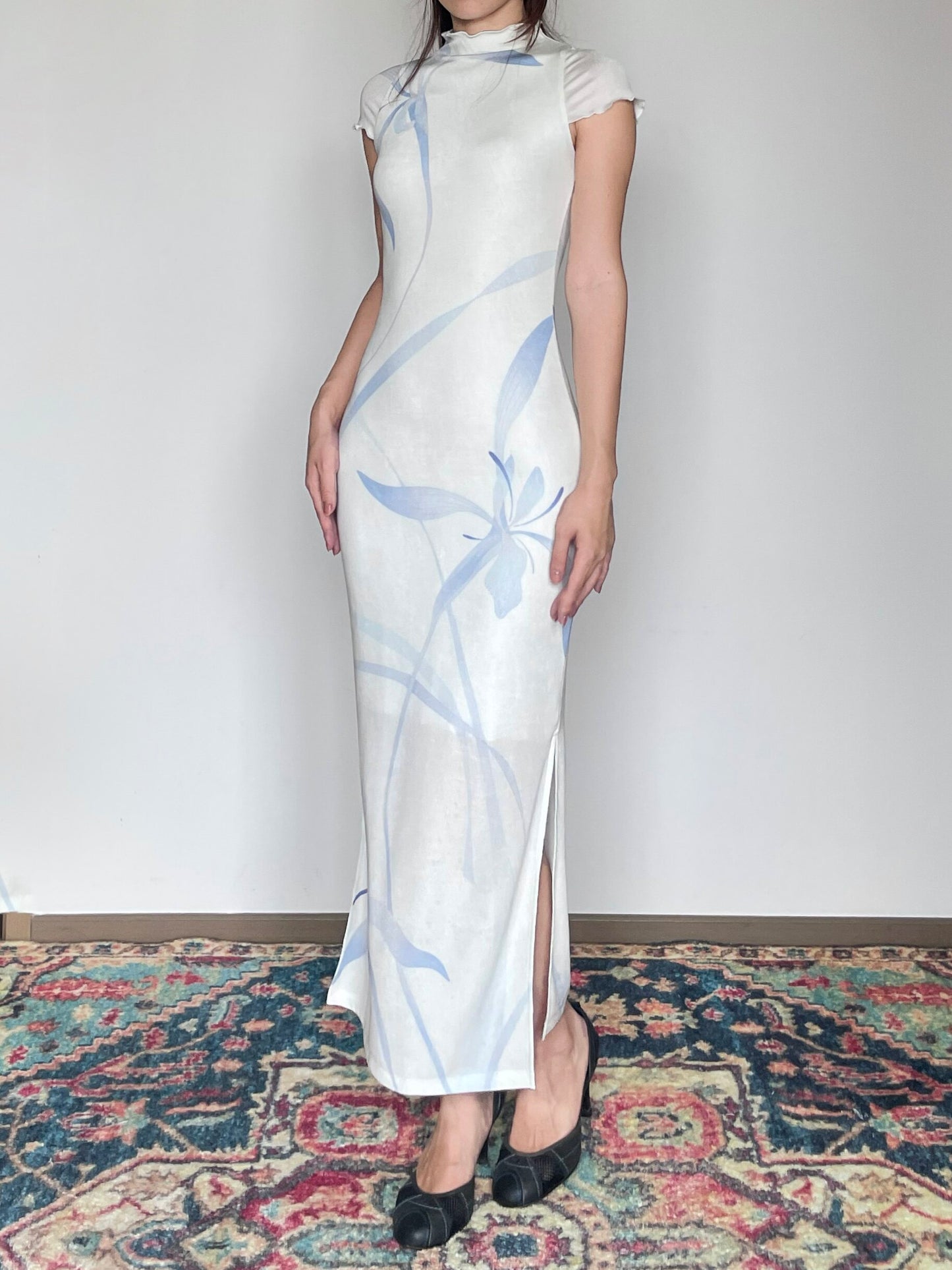 Orchid Water Cheongsam Dress
