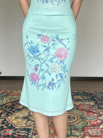 Peony Cheongsam Skirt