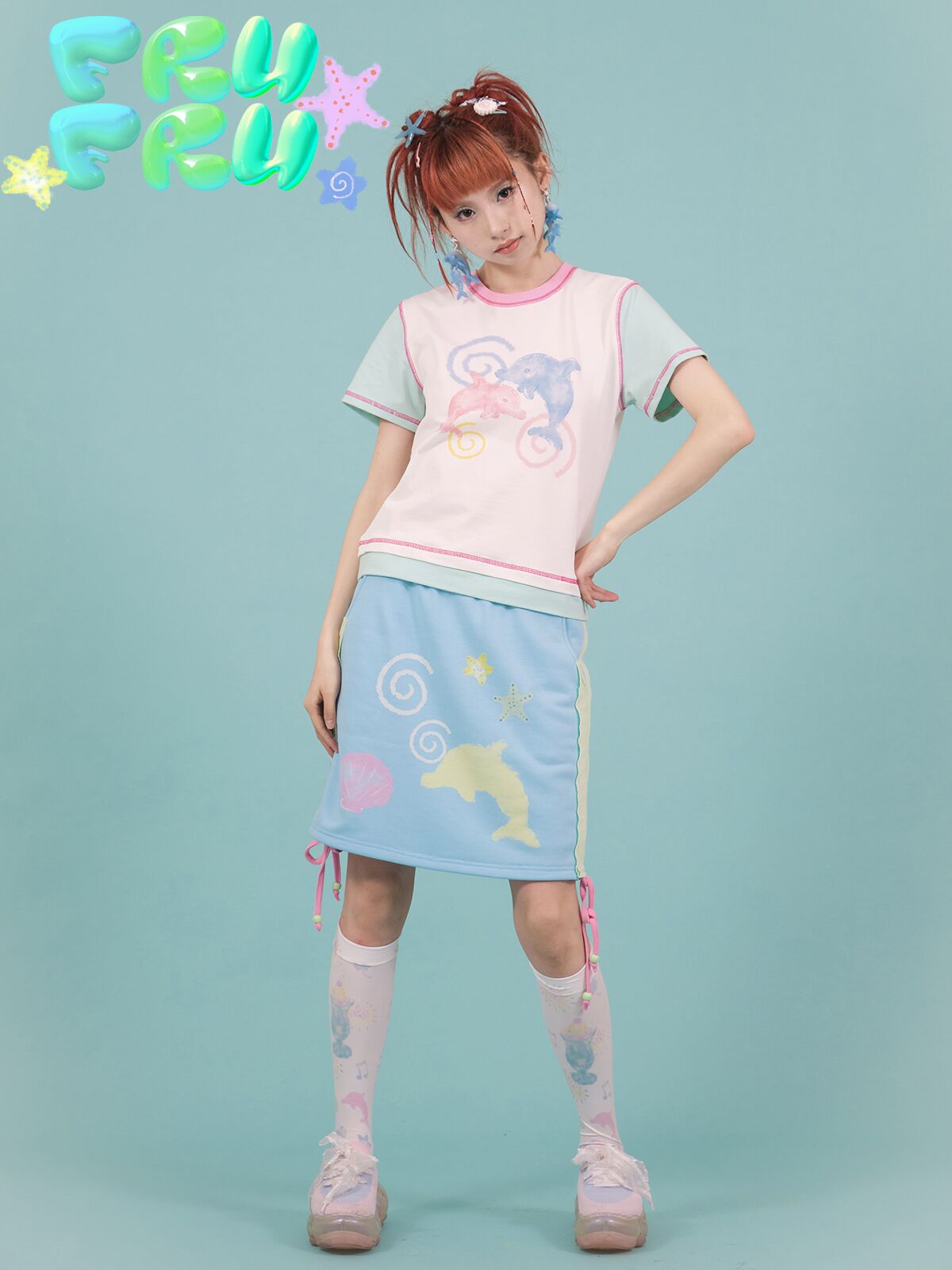 Trans Colour Dolphins T-shirt