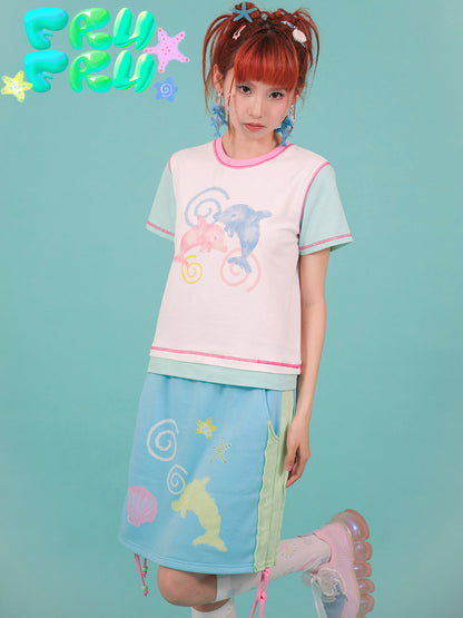 Trans Colour Dolphins T-shirt