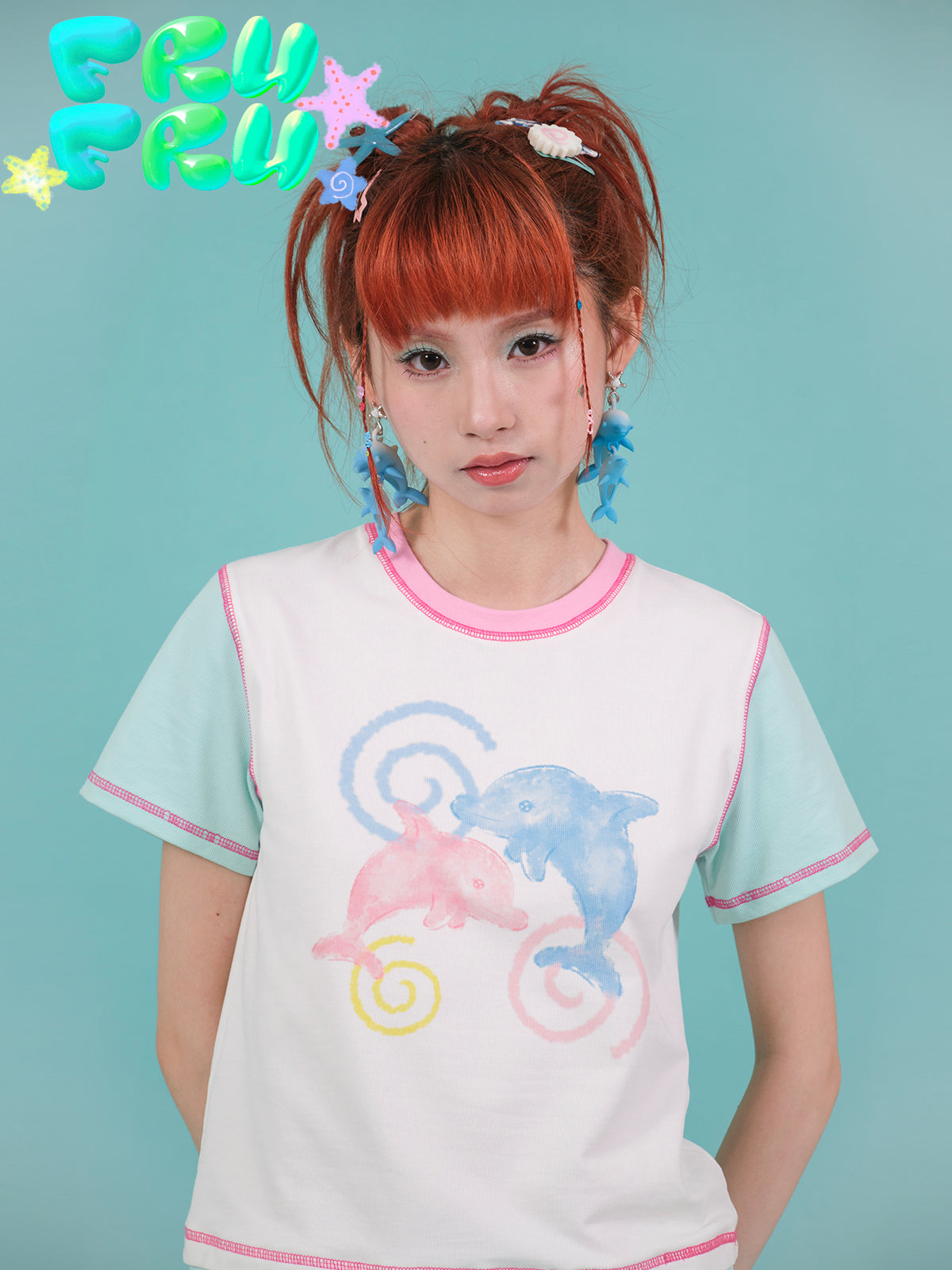 Trans Colour Dolphins T-shirt